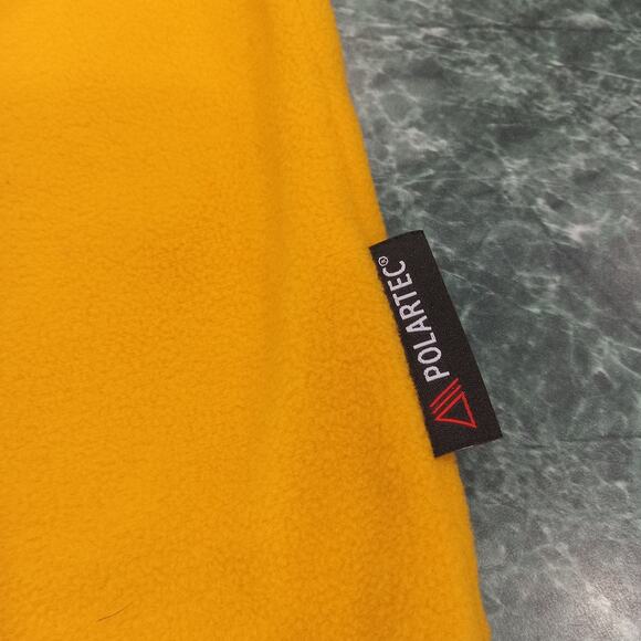 Helly Hansen Mens Yellow Size Large Polartec Fleece Pullover 1/4 Zip New Outdoor - Picture 3 of 12